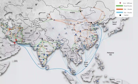 Trade Routes Iran to China