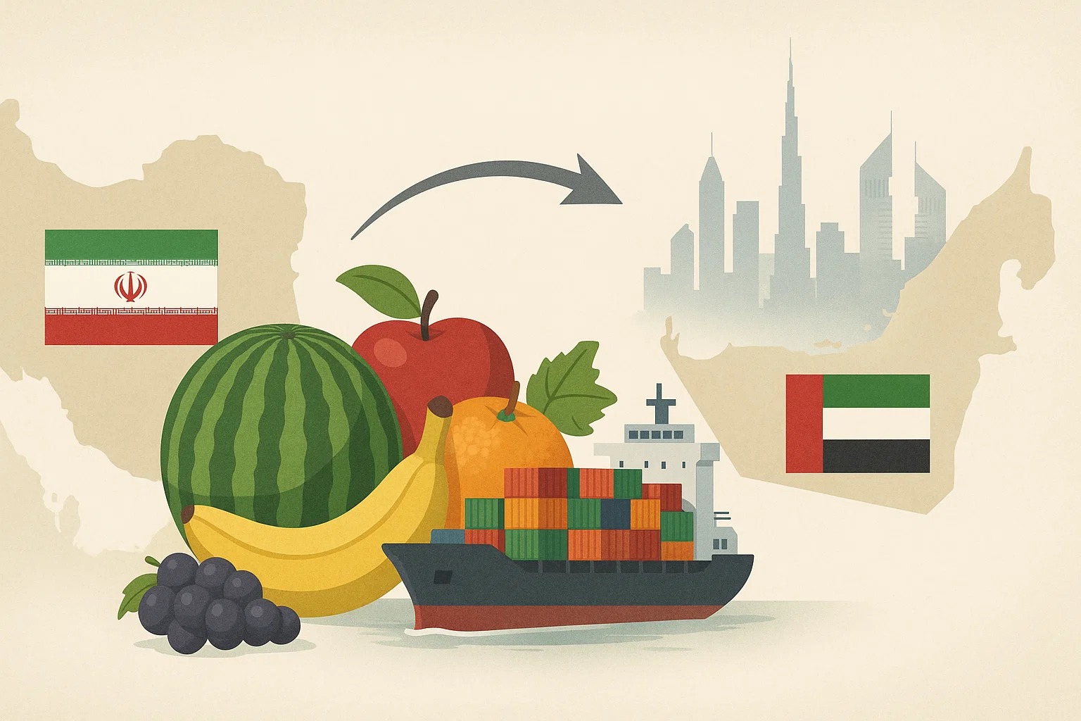 صادرات میوه از ایران به دبی 1